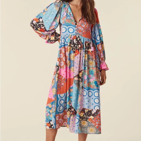 Cha Cha Boho Midi Dress - Picture 4 of 10